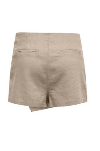 Skort - Beige hør - mist-caro - Only