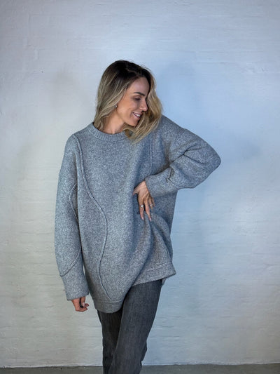 MbyM - Dress - Knitted Long Gray - Travel