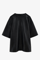 Anine Bing - Top - Black Recycled Leather - Zeina