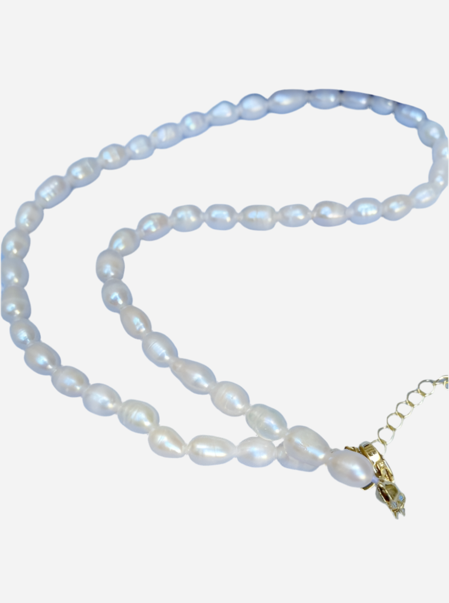 Andcopenhagen - Necklace - 18 carat gold-plated stainless steel - Mana pearl