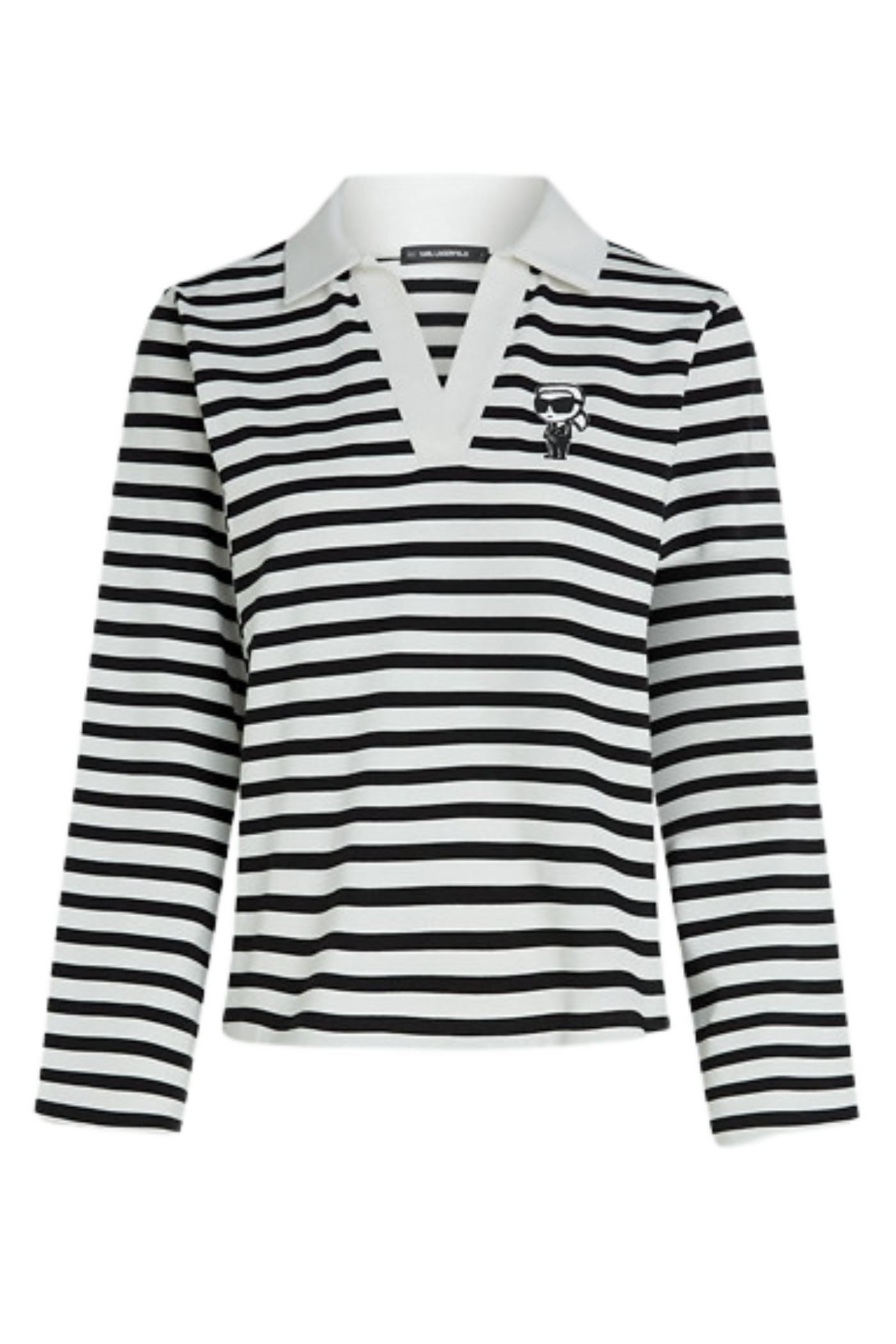 Karl Lagerfeld - Polo - Black/White - Ikon Patch sslv