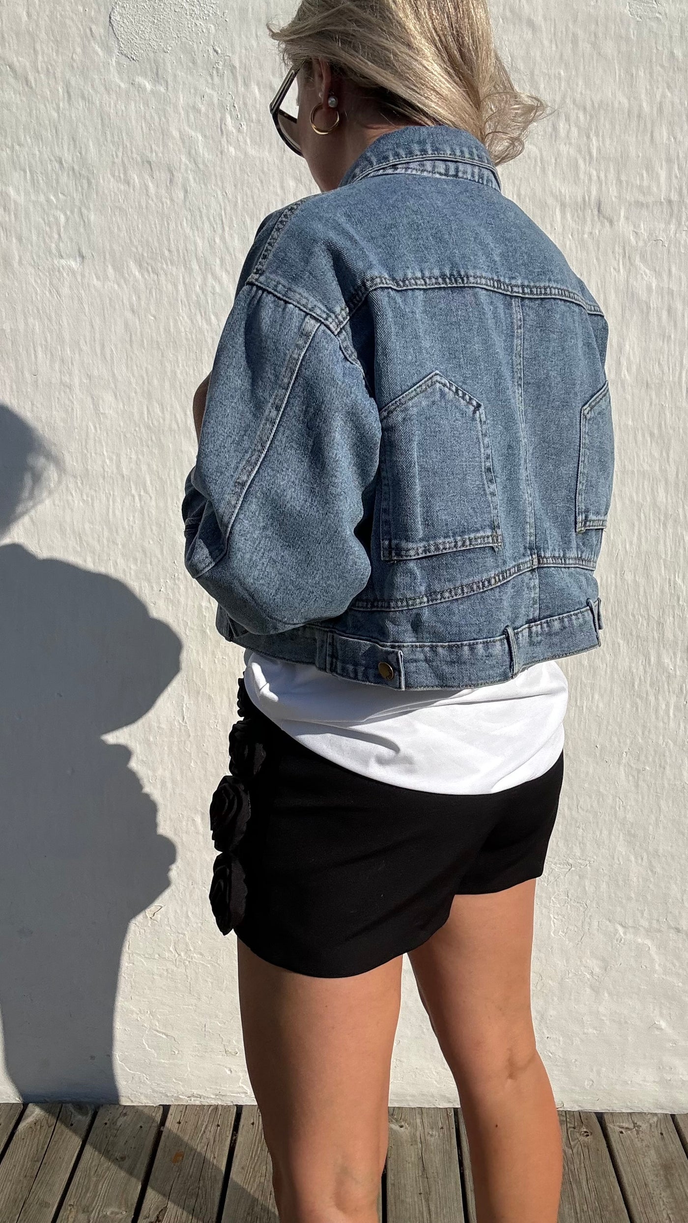 Short denim jacket - Blue denim - Sissa - Sassy Copenhagen