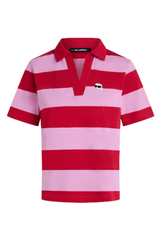 Karl Lagerfeld - Polo - Pink/Red - Ikon Patch sslv
