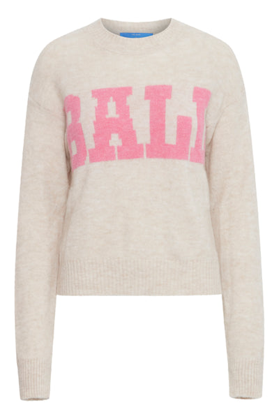 Knitted sweater - Beige/pink - Bastacy - Ball original