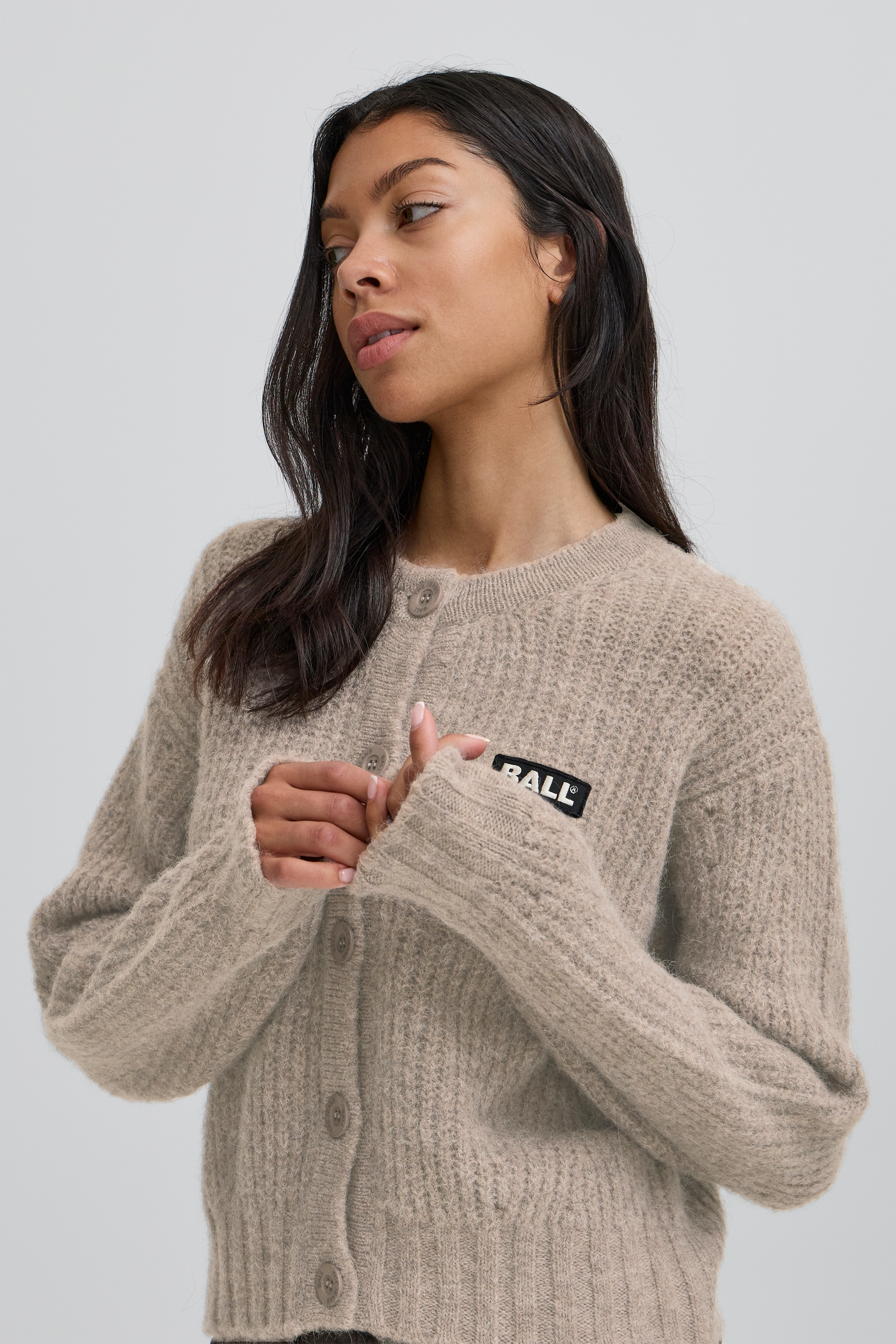 Ball Original - Cardigan - Vintage Khaki - Bastacy Rib