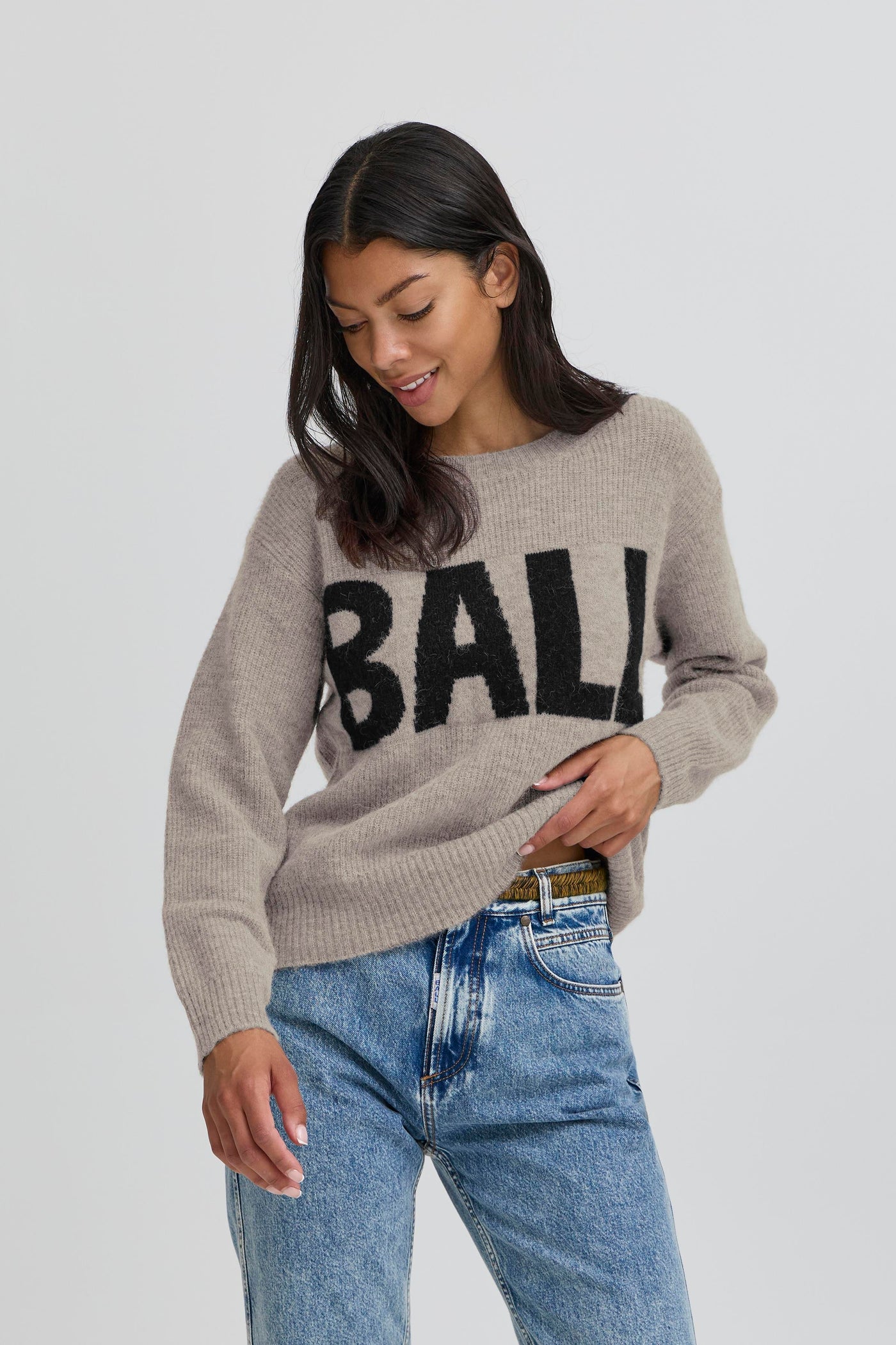 Ball original - Striktrøje - Vintage Khaki - Bastacy