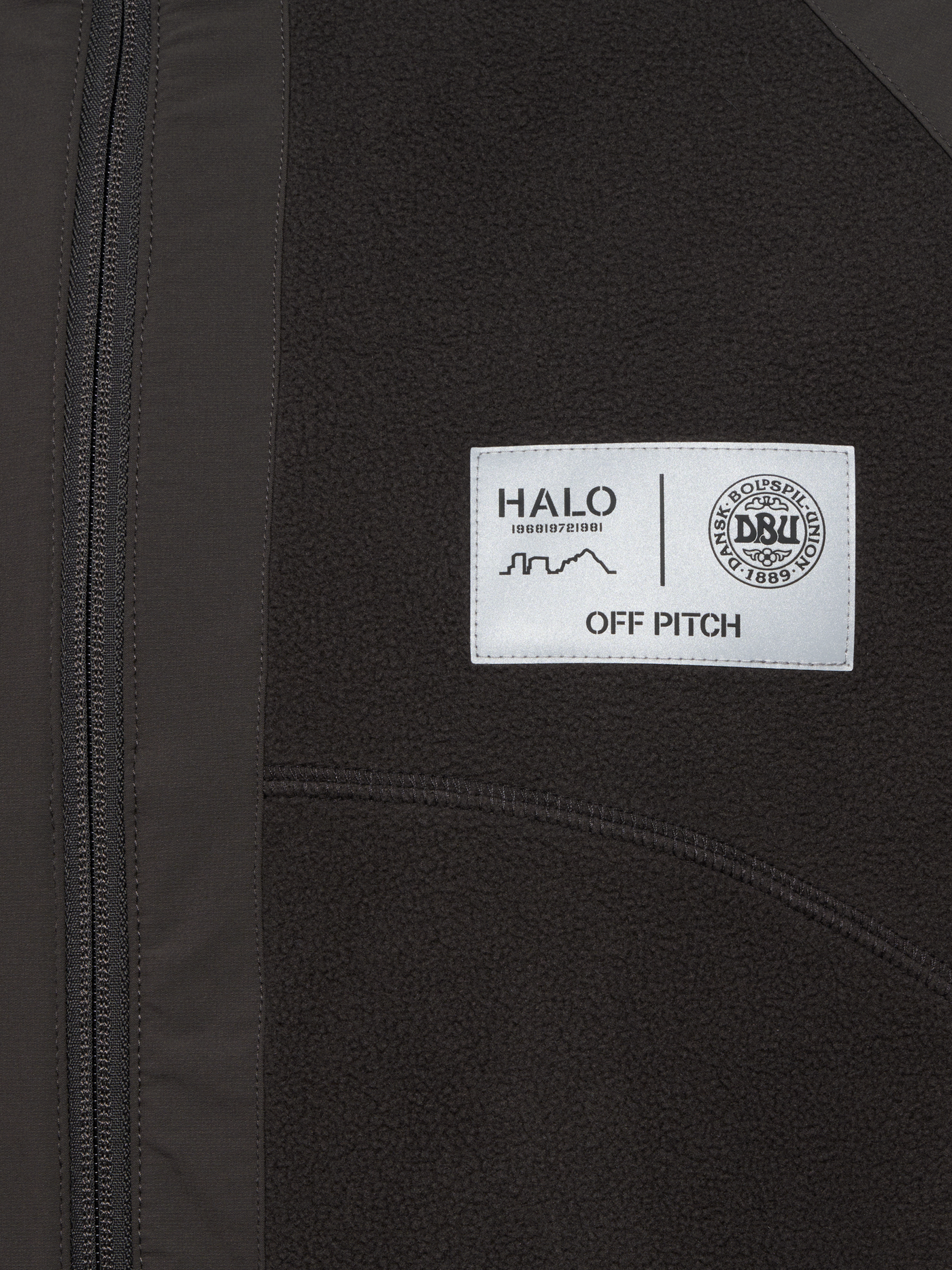 HALO - DBU Paneled Fleece Jakke - Raven