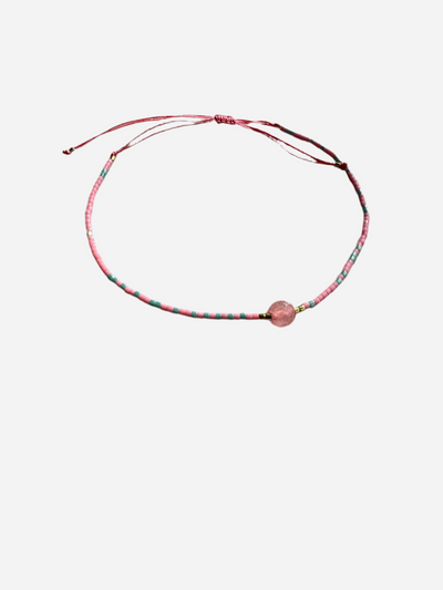 Pearl bracelet - Pink &amp; Light blue - Holly - Andcopenhagen