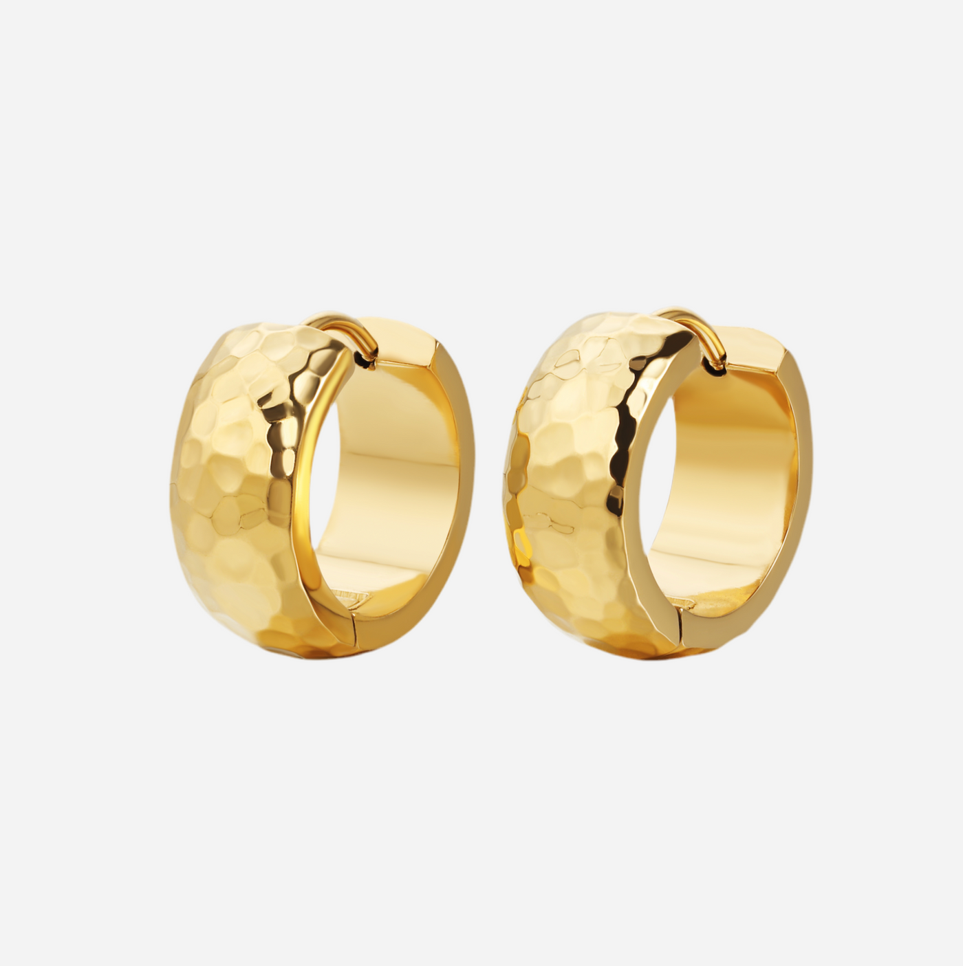 Andcopenhagen - Earrings hoops - 18 carat gold plated stainless steel - Oline