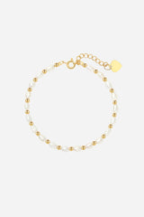 Andcopenhagen Jewelry - Armbånd - 18 karat guldbelagt messing - Early Pearly perle