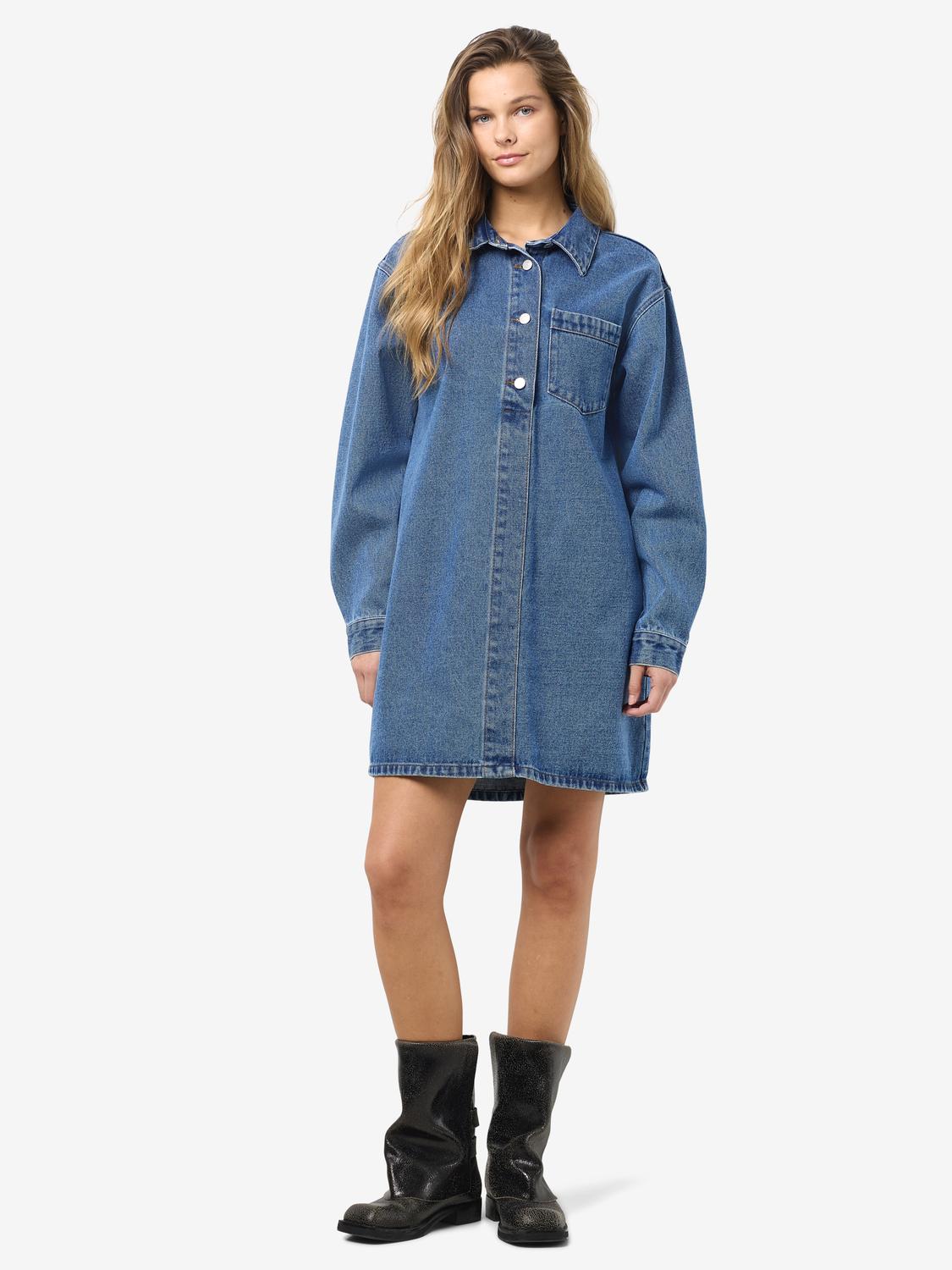 Noisy May - Denim kjole - Blue denim - Delilah