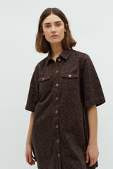 Denim dress - Leopard - Mira-G - Global funk (Note preorder week 35/36)