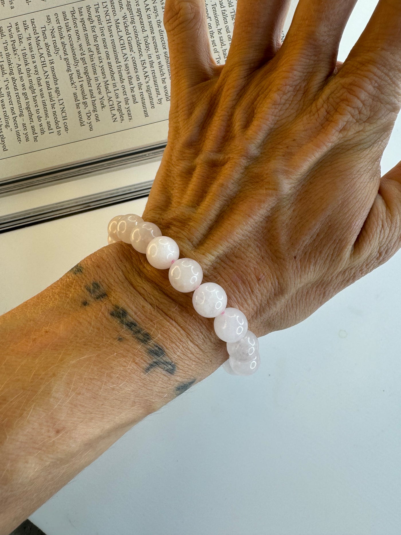 Andcopenhagen - Bracelet - Rose quartz beads - Mindi