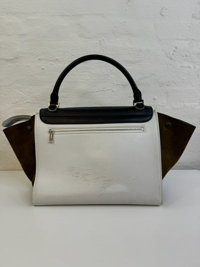 Celine - Trapeze shoulder bag - Black/white - Second hand