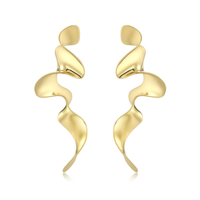 Andcopenhagen - Earrings - 18 carat gold plated zinc - Suie big