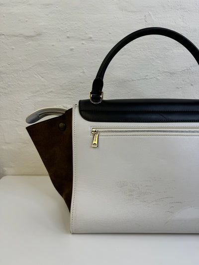 Celine - Trapeze shoulder bag - Black/white - Second hand