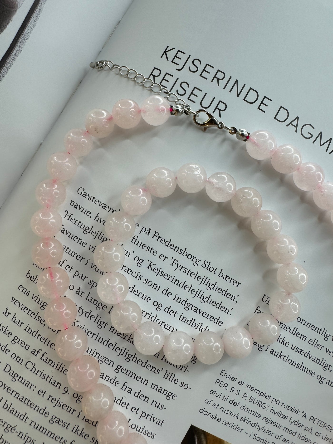 Andcopenhagen - Bracelet - Rose quartz beads - Mindi