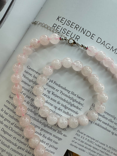 Andcopenhagen - Bracelet - Rose quartz beads - Mindi