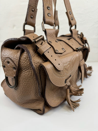 Mulberry - Roxanne lædertaske - Khaki  - Secondhand