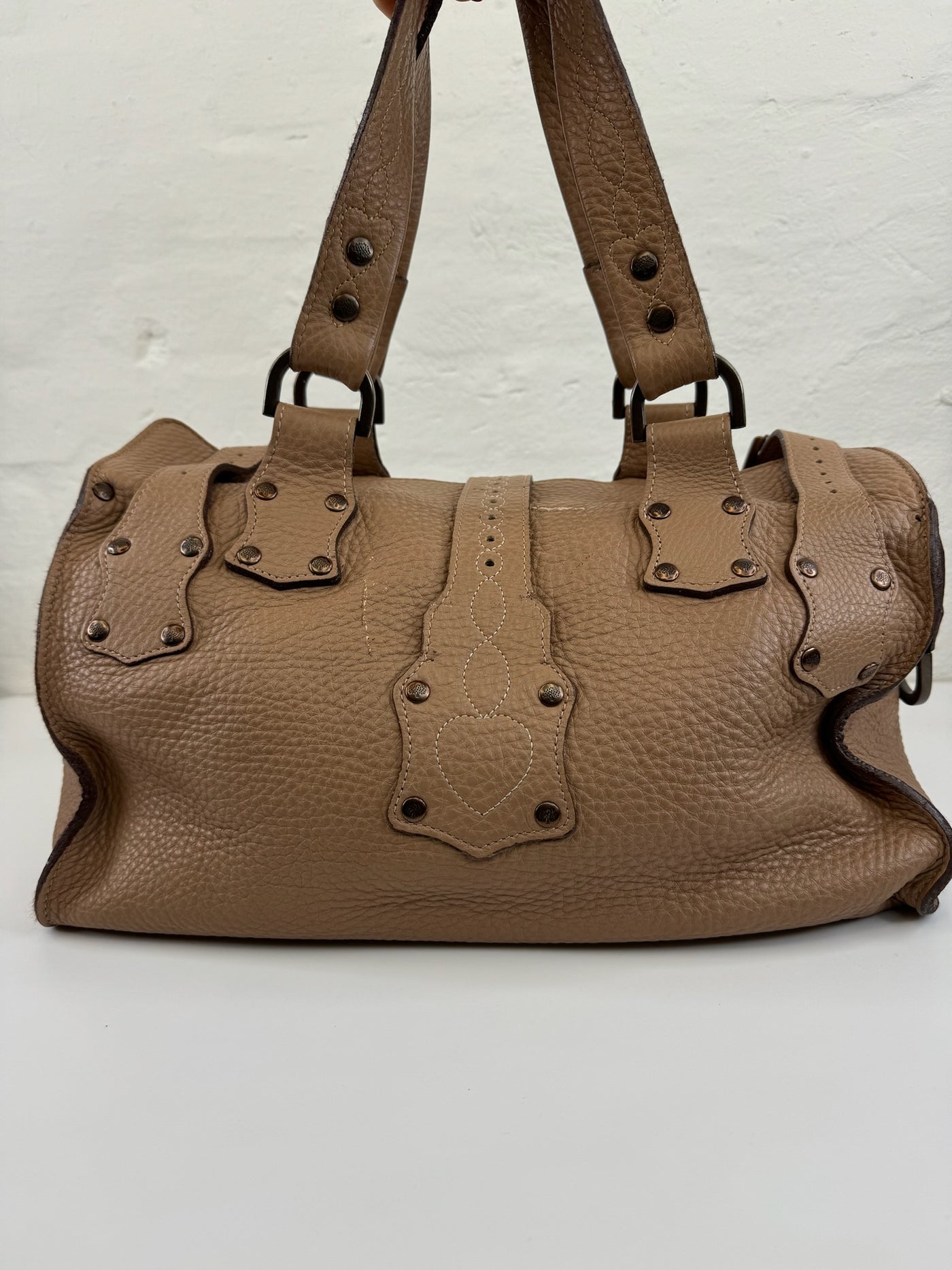 Mulberry - Roxanne lædertaske - Khaki  - Secondhand