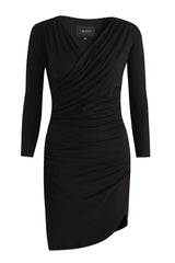 Liberté - Dress - Black - Alma wrap LS