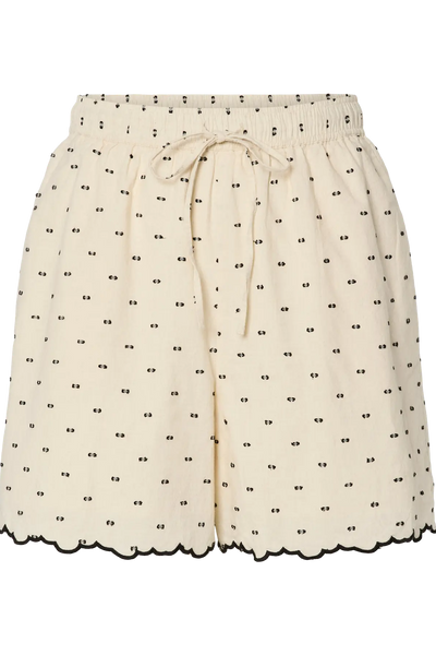 YAS - Shorts - Black dobby dots - Dobby