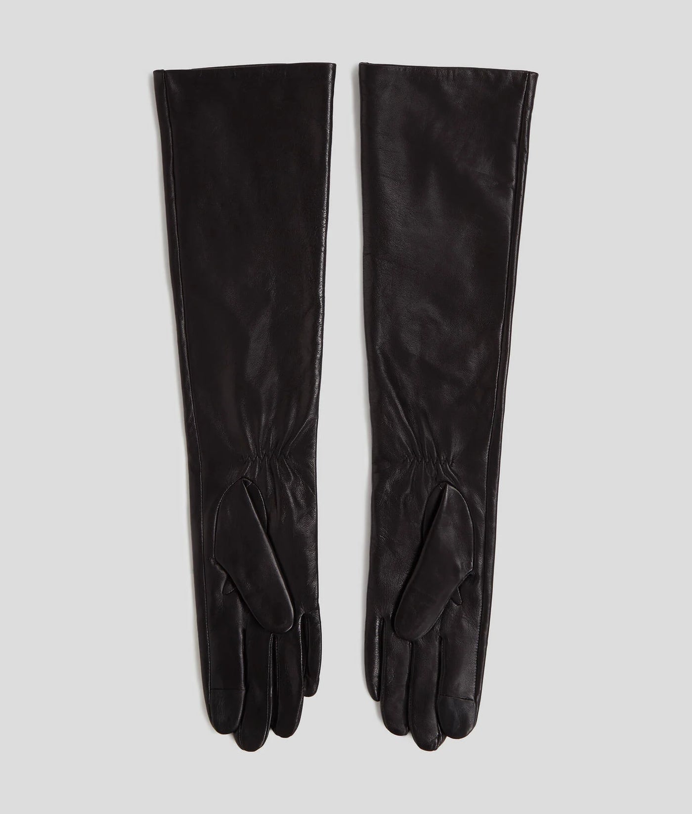 Karl Lagerfeld - Leather Gloves - Black - SIGNATURE LEATHER FF GLOVE