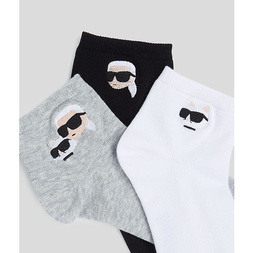 Karl Lagerfeld  - Strømper - Ikon Short socks - 3 pack