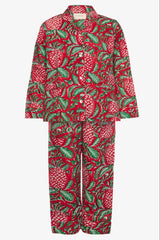 Sissel Edelbo - Nattøjssæt - Nuit pyjamas - Red pineapple -  sss