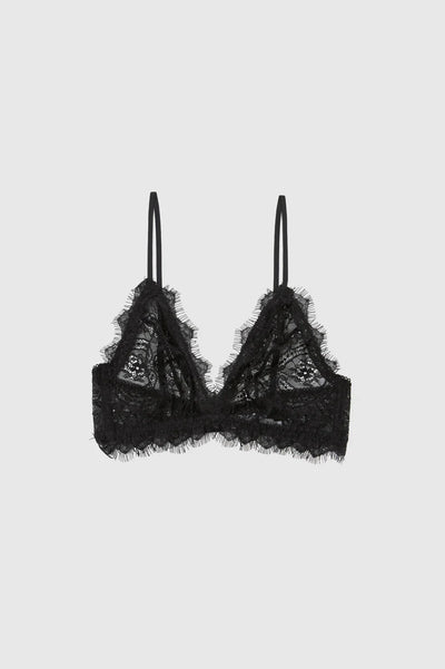 Anine Bing - Lace Bra - Sort Blonde