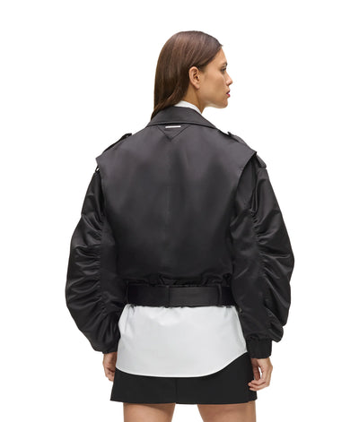 Karl Lagerfeld - Jakke - Sort - Biker Satin Bomber