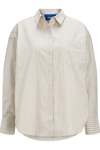 JJXX - Skjorte - Ls relaxed poplin - Feather grey - Jamie