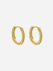 Andcopenhagen - Earrings hoops - 18 carat gold plated 925 sterling silver - Nia small