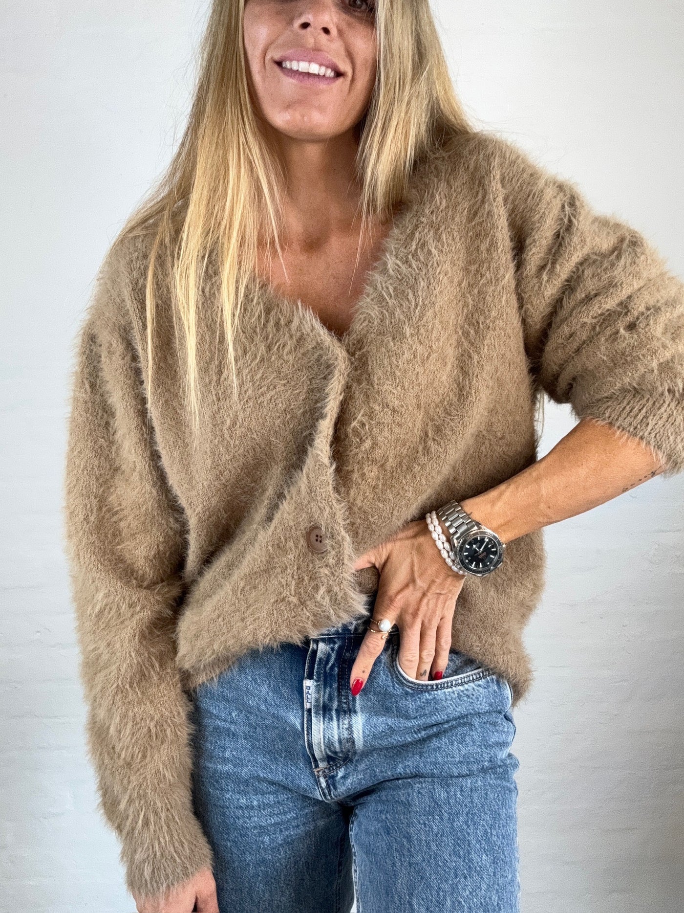 Sassy Copenhagen- Fluffy knit - Latte - Tanna (note Size m/l is in preorder for week 49/50)