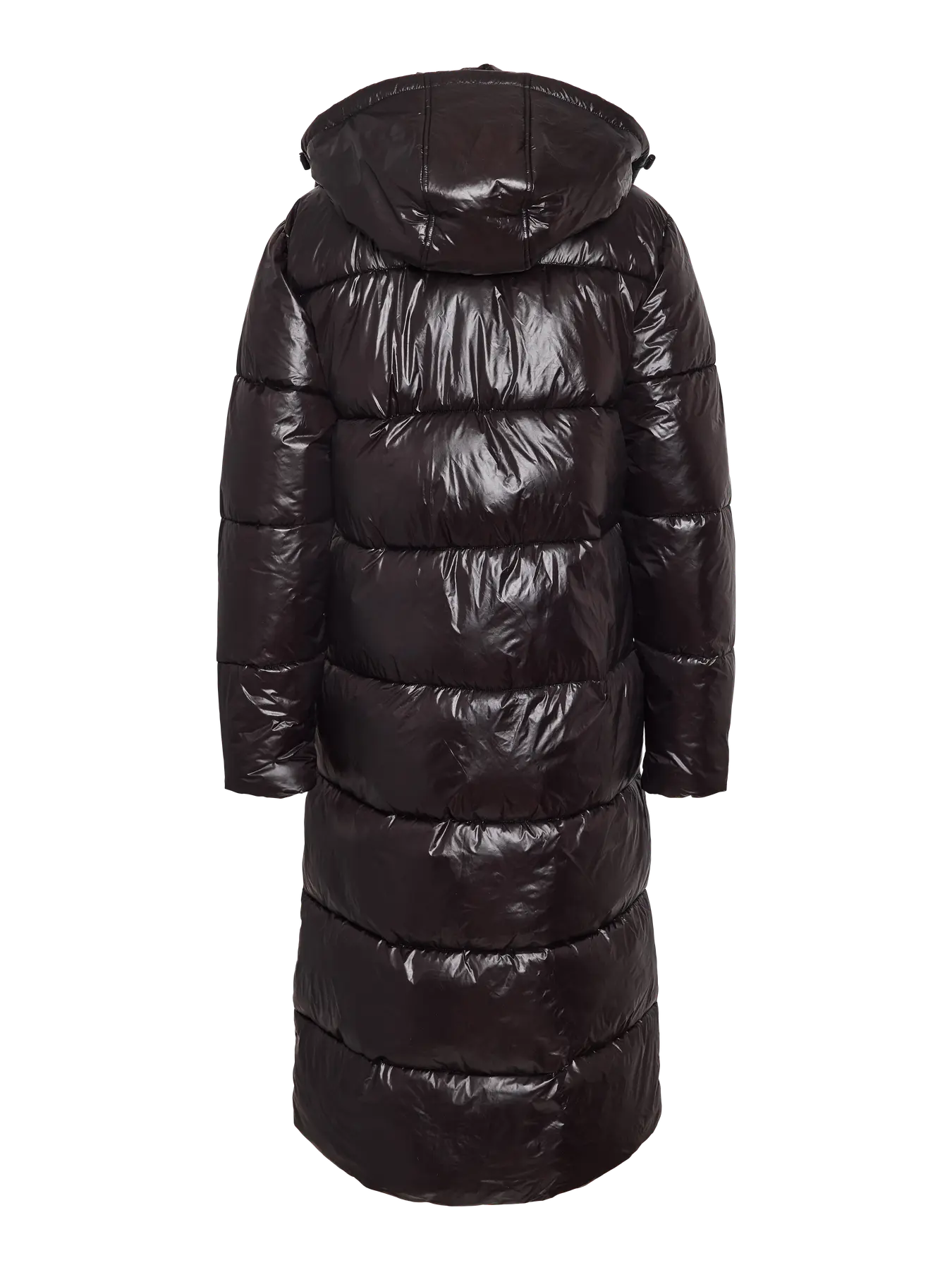 Noisy May - Puffer jakke - Black X-Long - Allie Shiny (PREORDER)