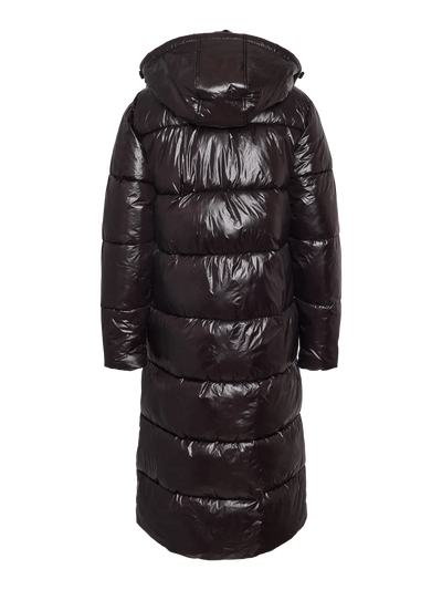 Noisy May - Puffer jakke - Black X-Long - Allie Shiny (PREORDER)
