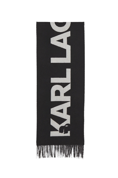 Karl lagerfeld - Neck scarf - Black/Logo - ESSENTIAL JKRD WOVEN SCARF