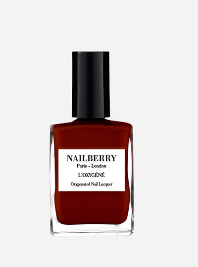 Dark red nail polish - Grateful - Nailberry sss