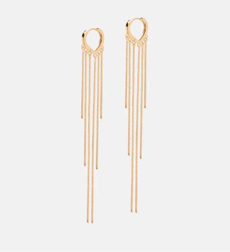 Andcopenhagen - Earrings - 18 carat gold plated 925 sterling silver - Multi String