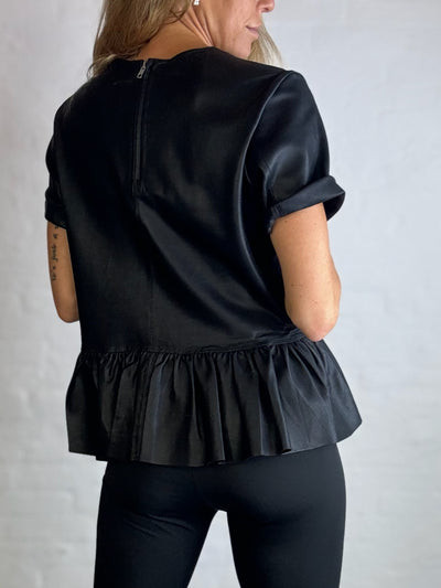 Re:Designed - Leather t-shirt - Black - Hawa