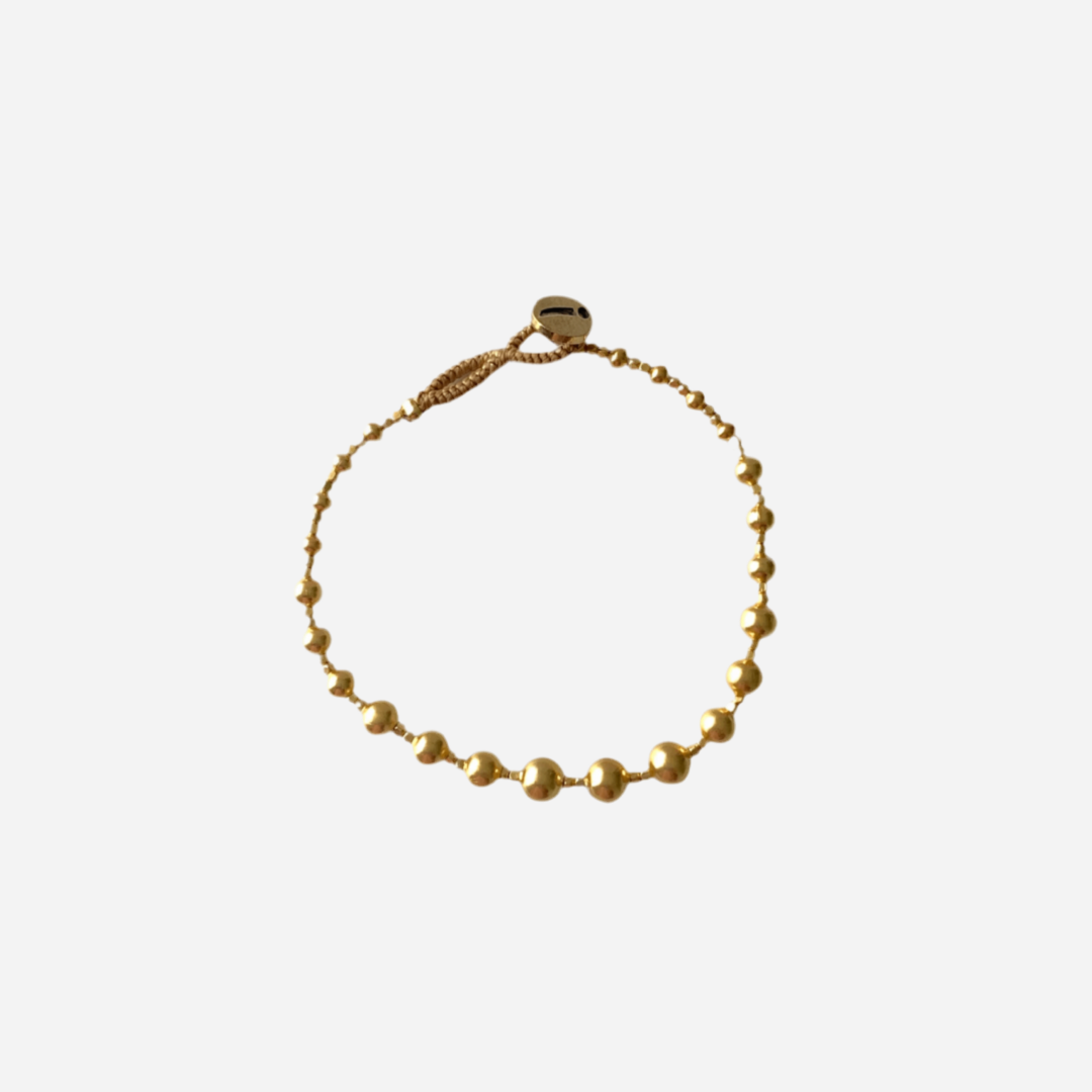 Handmade bracelet - Lulu round gold - EO05 - Ibu Jewels