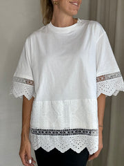 Sassy Copenhagen - T-shirt - Hvid Blonde - Liva