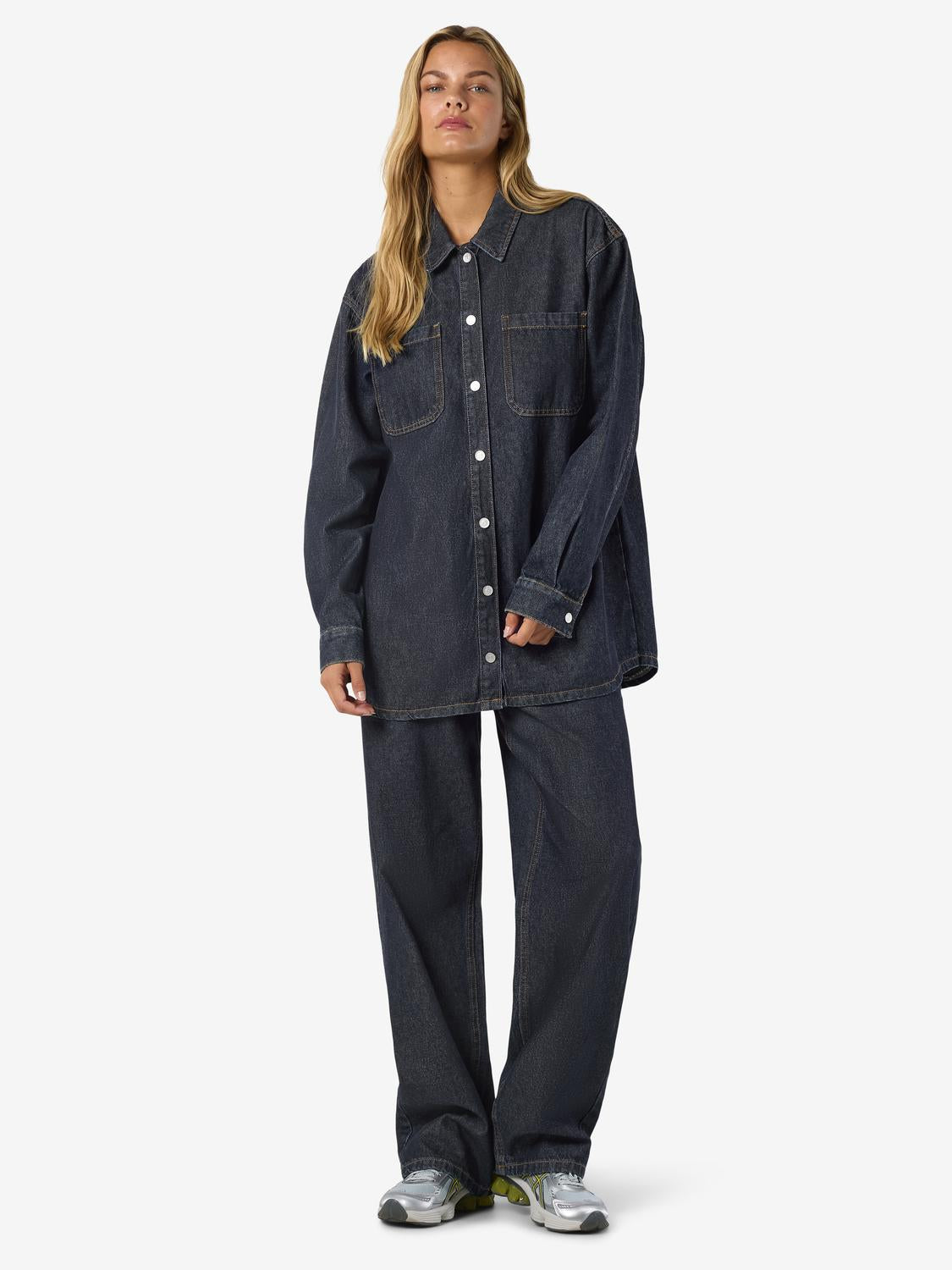 Noisy May - Jakke - Dark blue denim - Alva