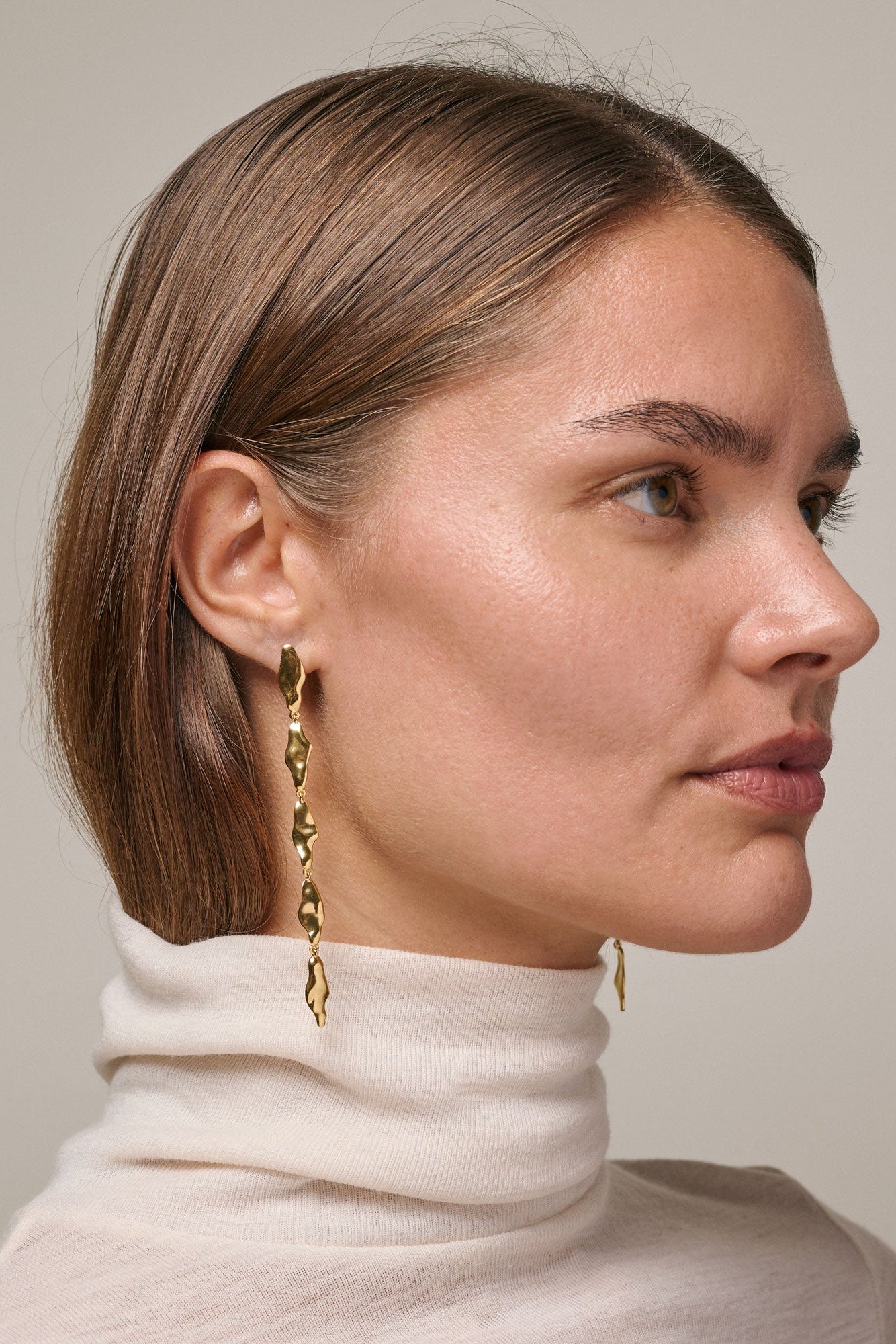 Enamel - øreringe - Gold - India