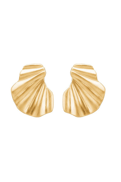 Enamel - Big Wave Earring - Gold