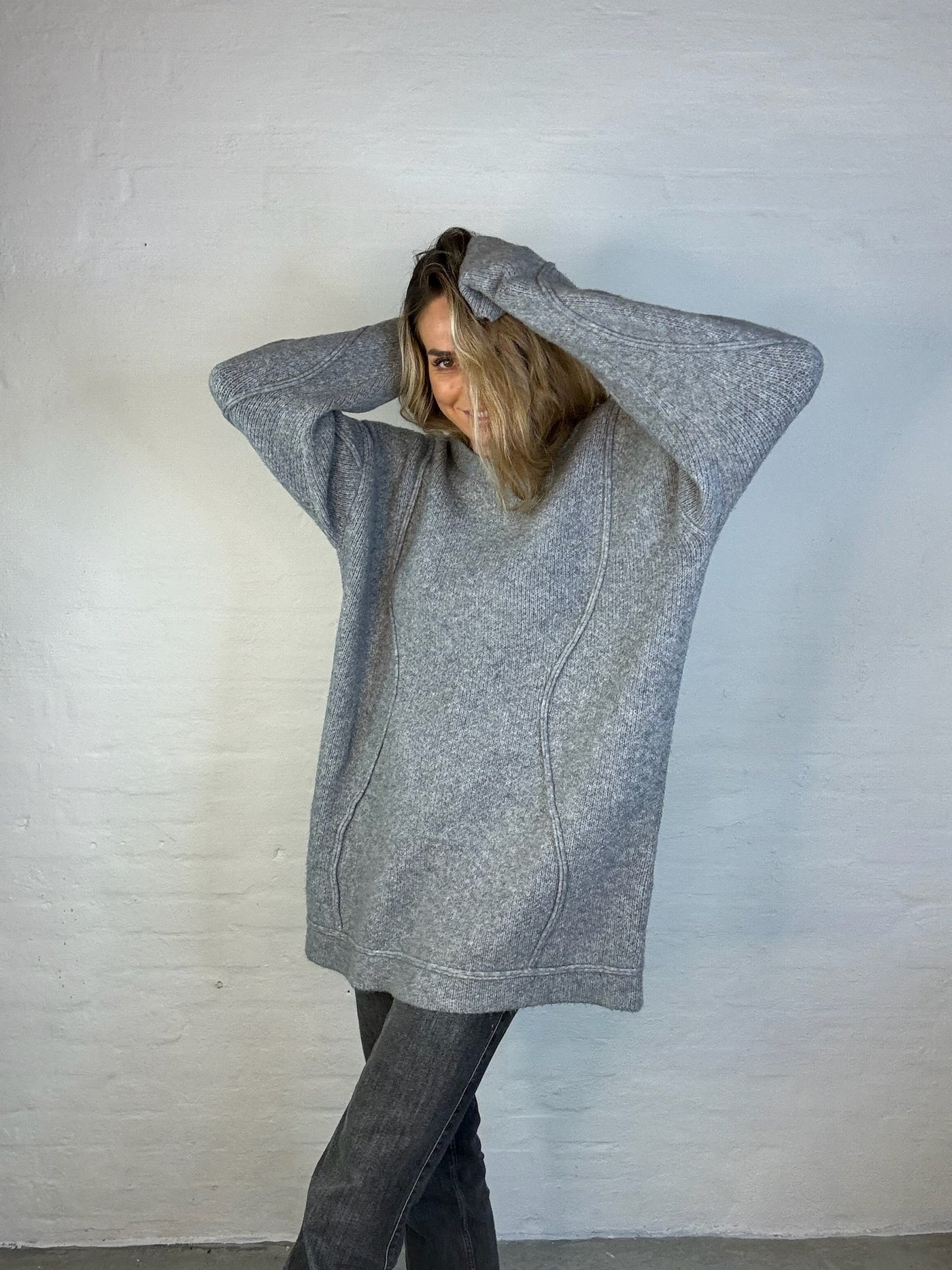 MbyM - Dress - Knitted Long Gray - Travel