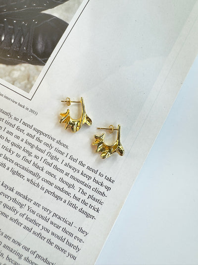 Andcopenhagen - Earrings - 18 carat gold plated 925 sterling silver - Pauline