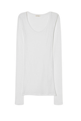 American Vintage - Langærmet t-shirt - Blanc White - Massachuetts