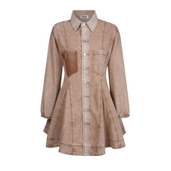 Sassy Copenhagen - Denimkjole - Brun - Ottela
