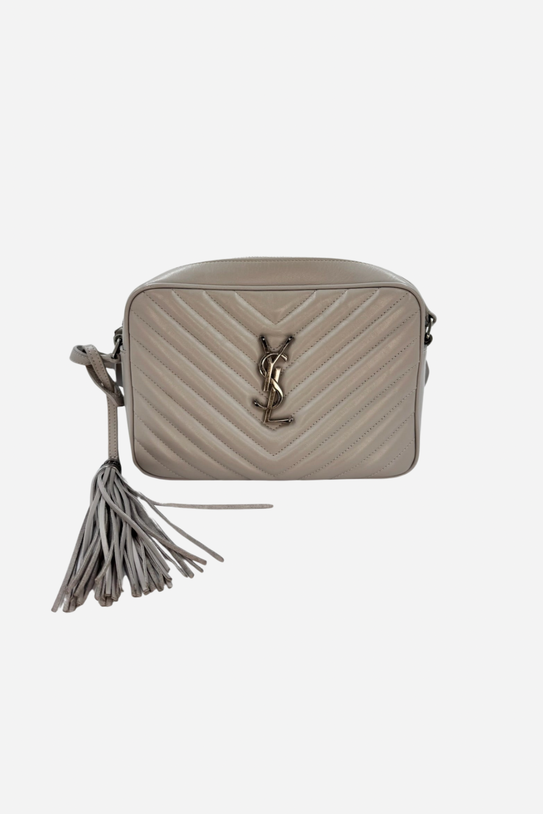 Yves Saint Laurent - lou crossbody bag - Grey - Secondhand